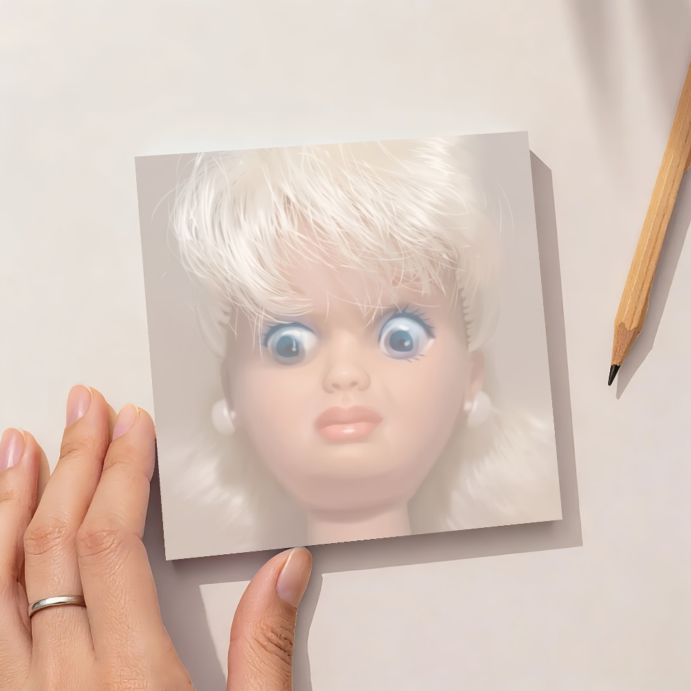 Hair Care Journal - 1Pc Paper Funny Ugly Face Notepad,