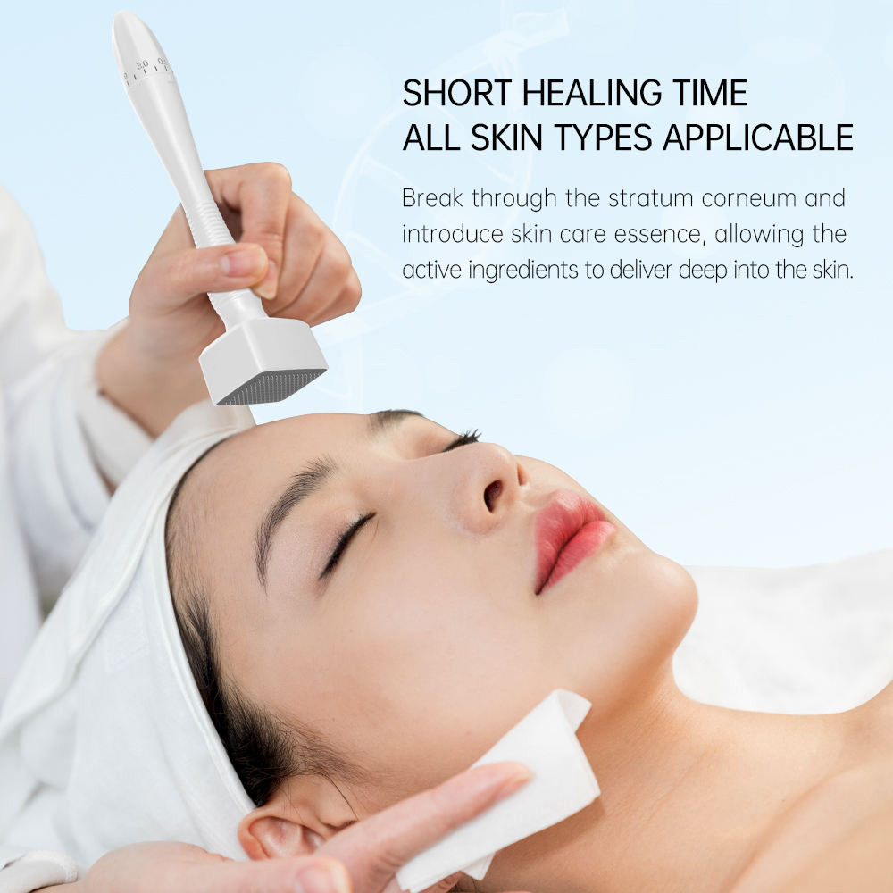 Hair Care For Hair Growth - Adjustable Derma Stamp Microneedle Microneedling 100Pins