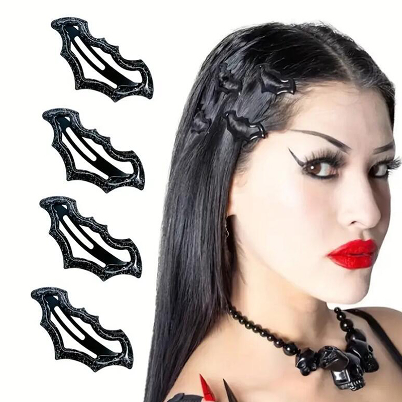 Hair Care Gift Set - △ 10Pcs Halloween Bat Hairpins Set
