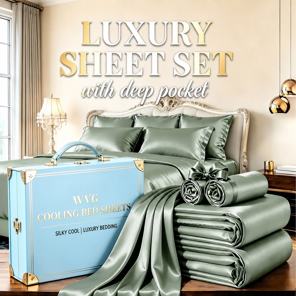Hair Care Gift Set - Extra Deep Pocket Bamboo Fiber Sheets