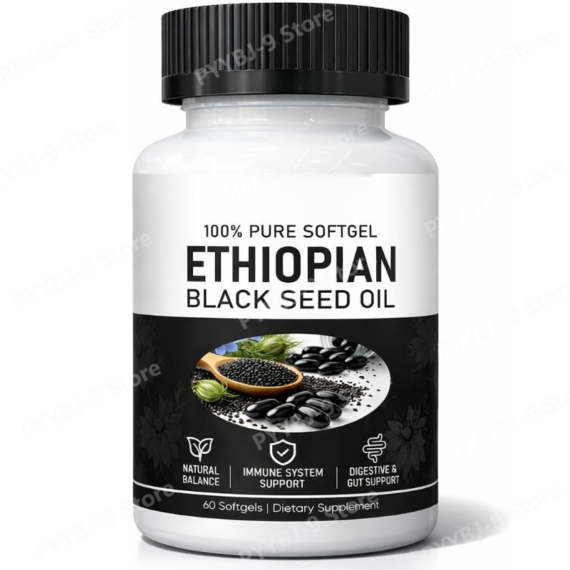 Castor Oil Cold Press - Ethiopian Black Seed Oil Softgels 800mg