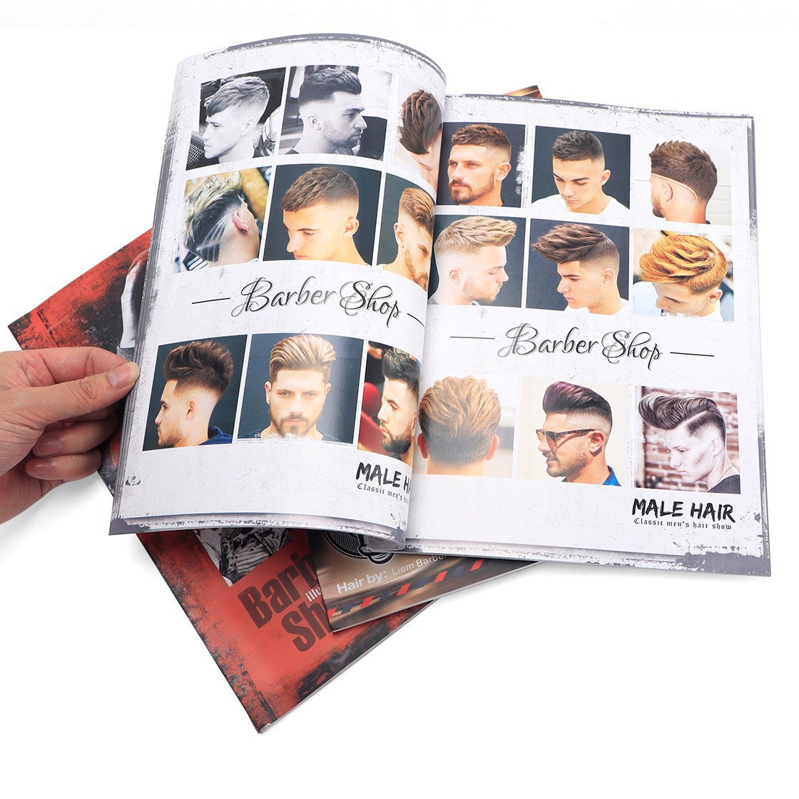 Hair Care Journal - Barbershop Hairdressing Design illustration Album Fashion