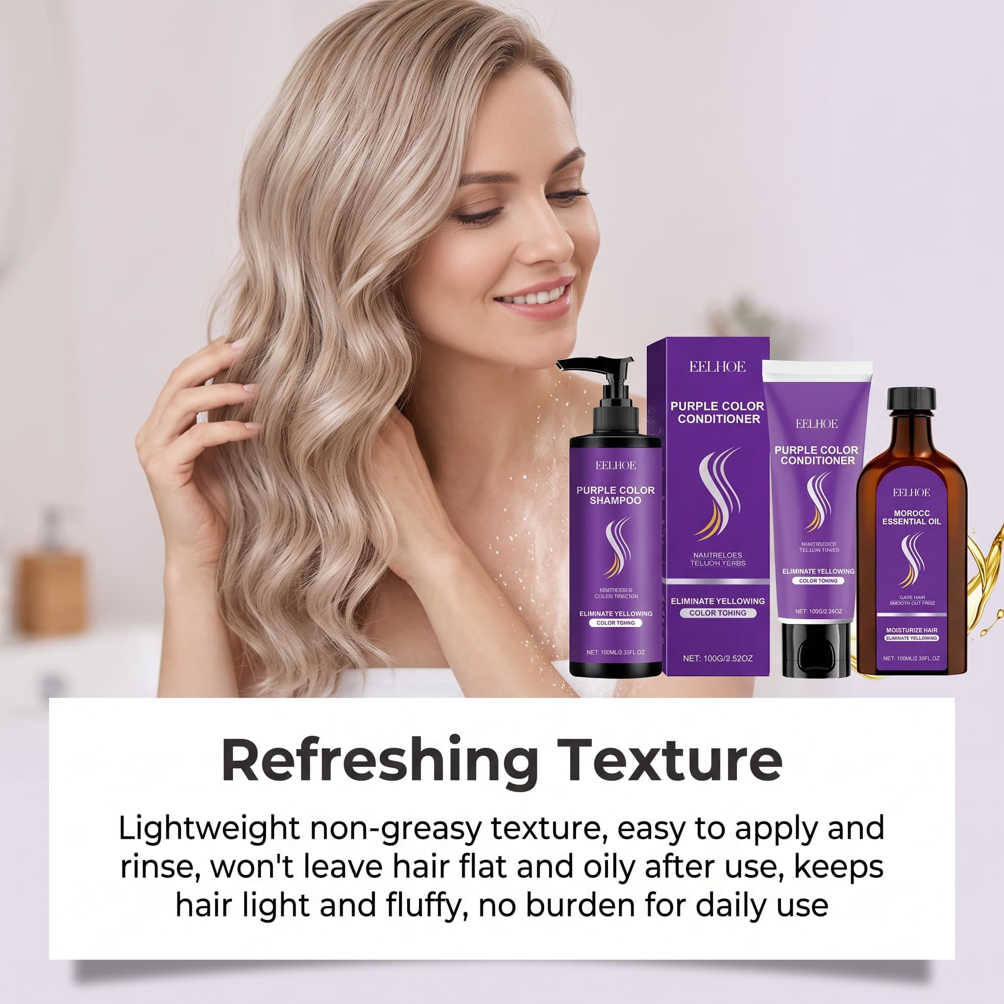 Purple Shampoo Set With Condit - Hair Care Conditioner review and price