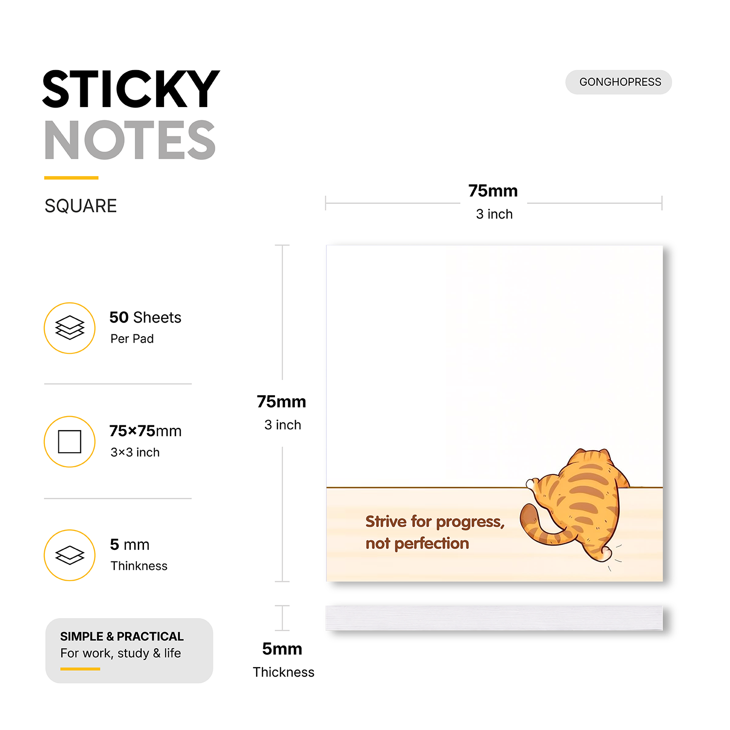 2pcs Cute Cat Sticky Notes, 10 - Hair Care Journal review and price