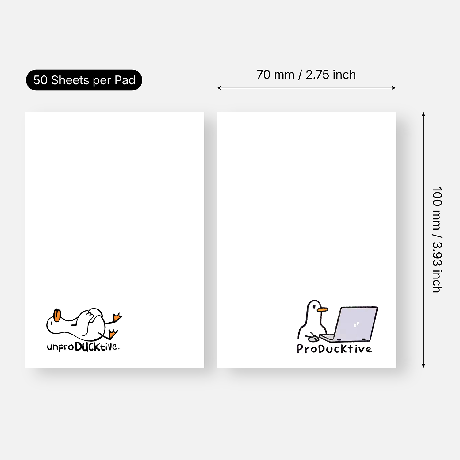 2 PCS Funny Duck Sticky Notes, - Hair Care Journal review and price