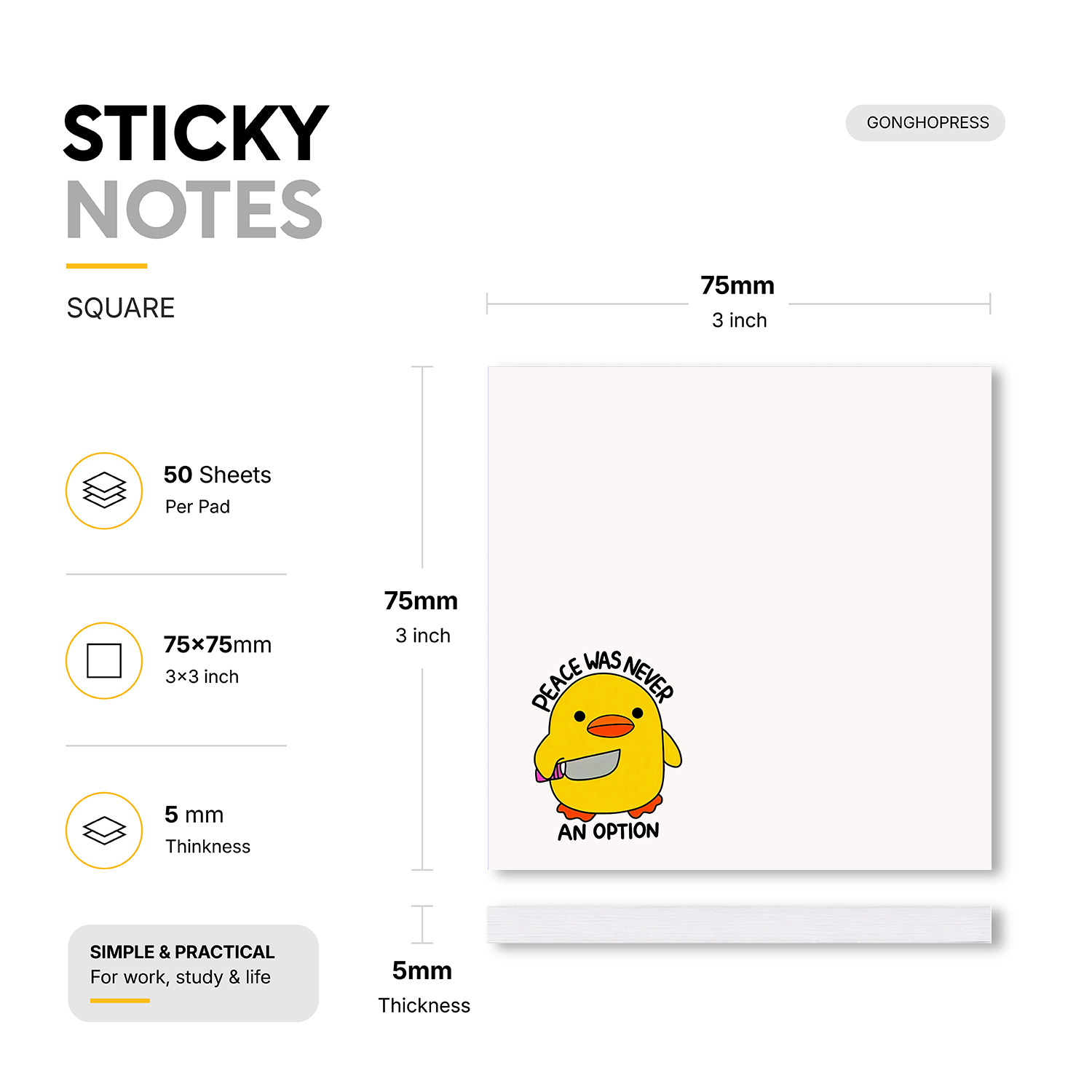 2pcs Funny Duck Meme Sticky No - Hair Care Journal review and price