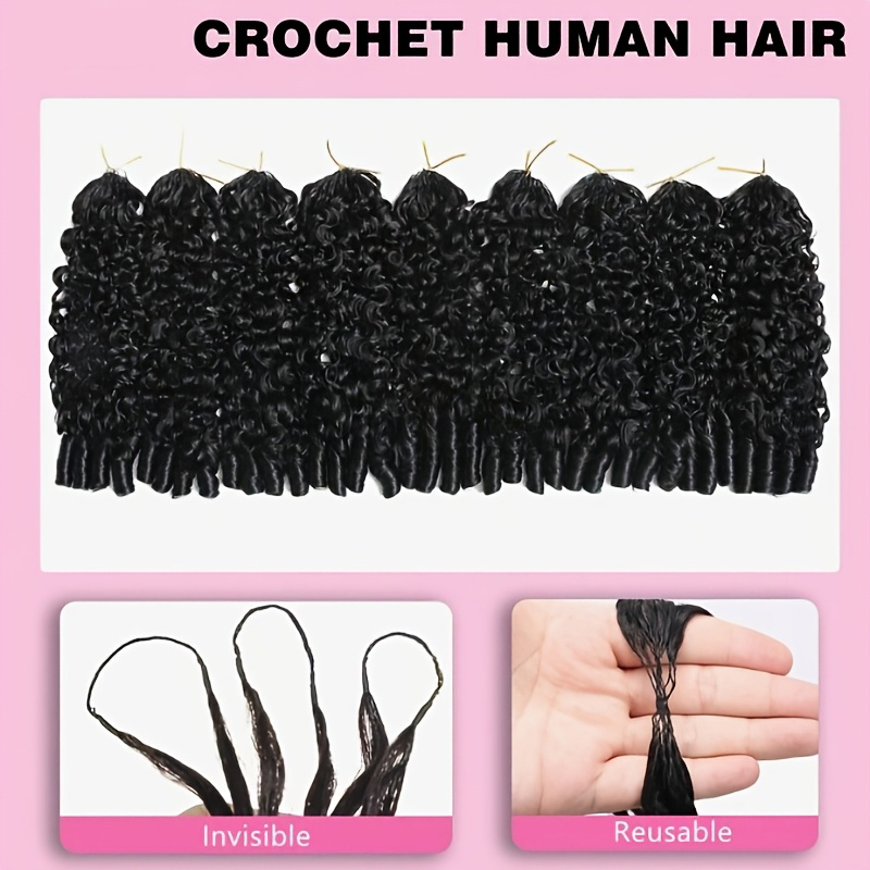 Burmese Curly Crochet Human Ha - Feather Hair Extension review and price