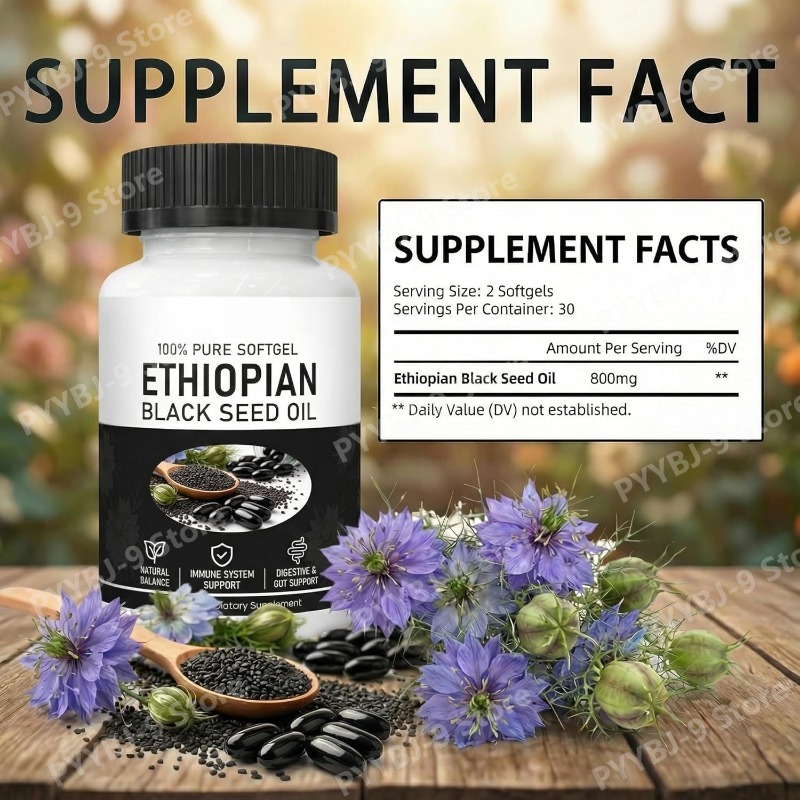 Ethiopian Black Seed Oil Softg - Castor Oil Cold Press review and price