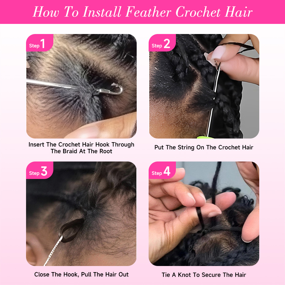 Natural Deep Wave Feather Croc - Feather Hair Extension review and price