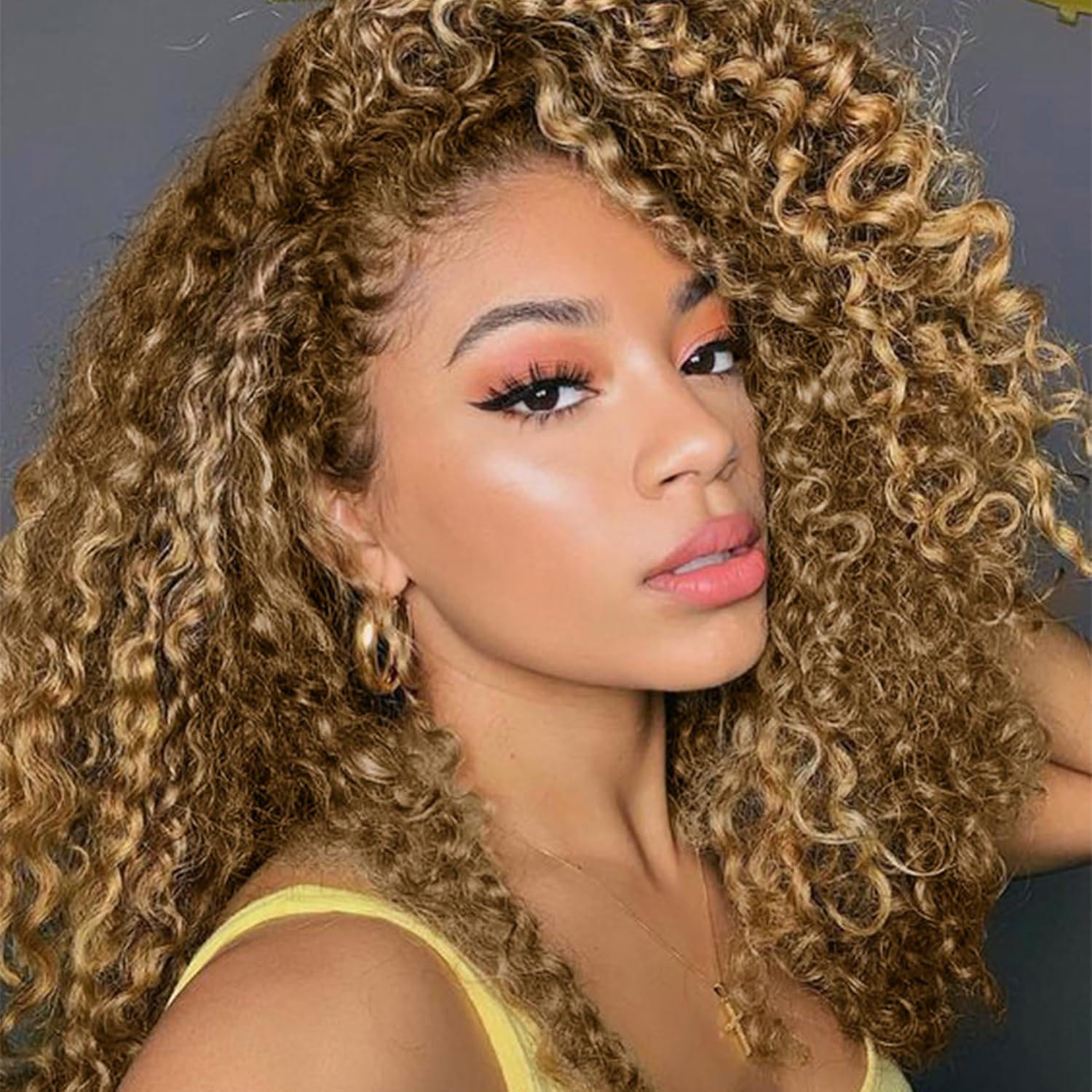 Honey Blonde Highlight Colored - Feather Hair Extension review and price