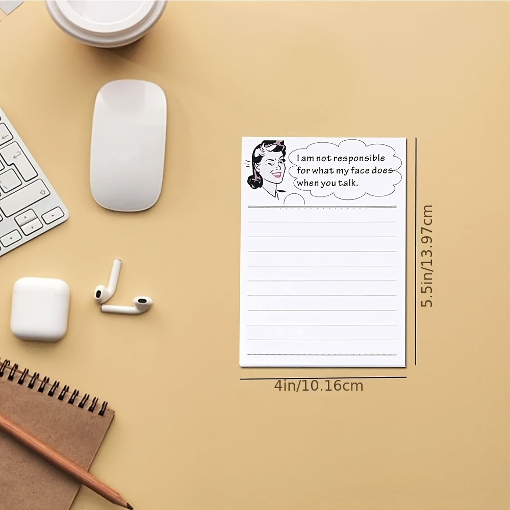 4 Pcs Funny Novelty Memo Pads, - Hair Care Journal review and price