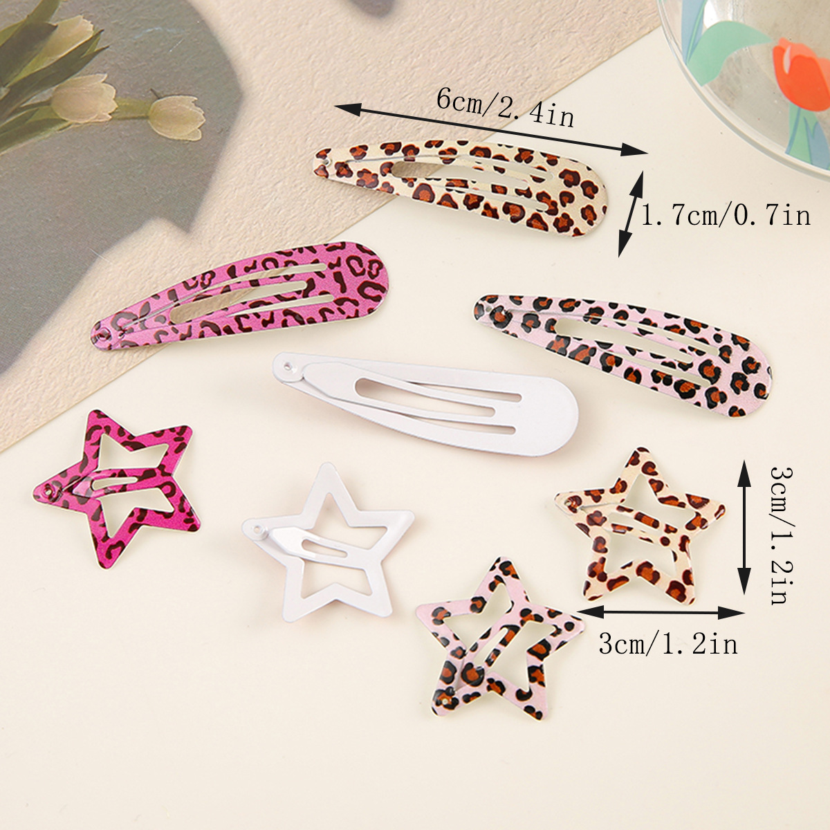 Simple Leopard Print Hairpins  - Hair Care Gift Set review and price