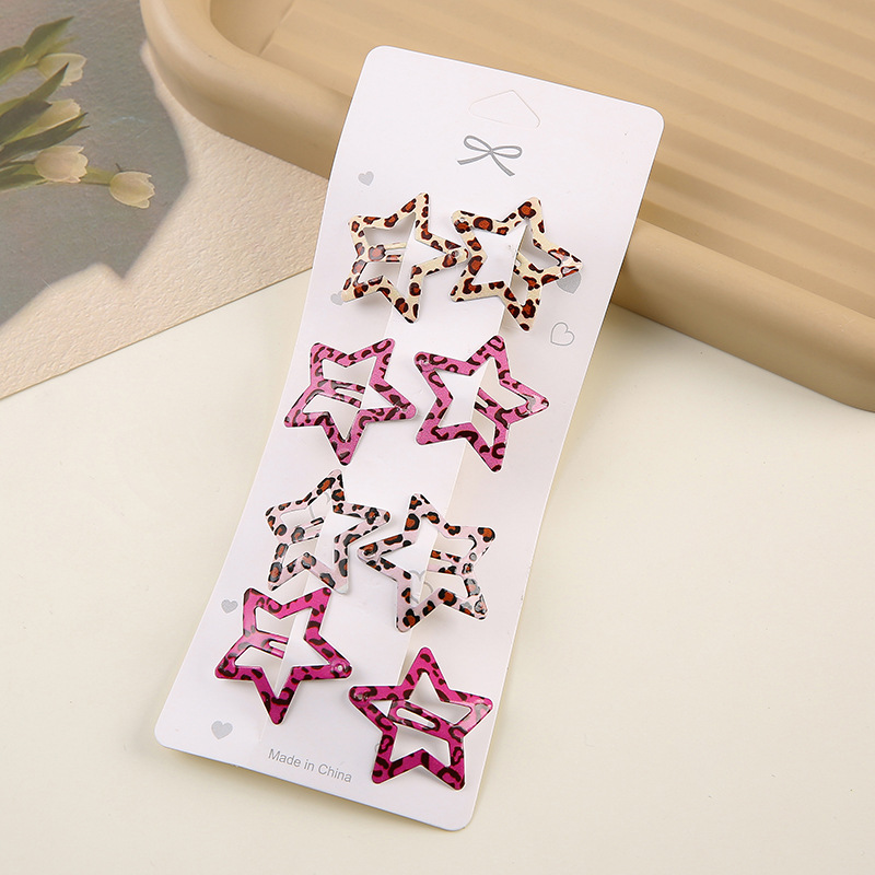 Simple Leopard Print Hairpins  - Hair Care Gift Set review and price