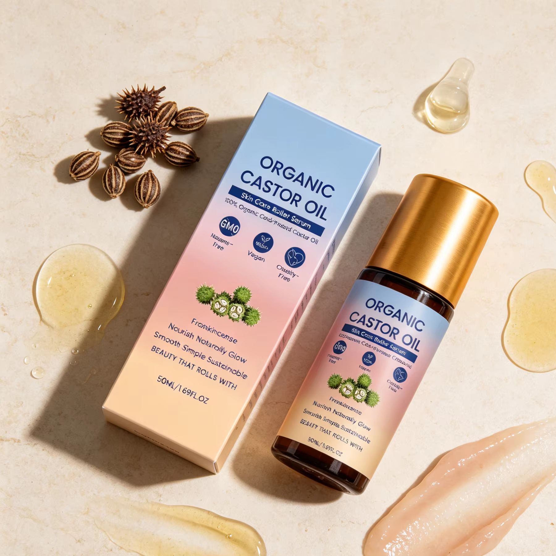 Organic Castor Oil Roll-On Col - Castor Oil Cold Press review and price